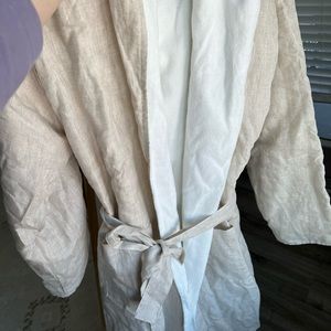 Zara Home Women’s Linen Bathrobe Brand New in Size S/M
